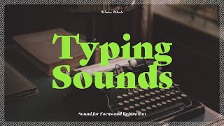 Peaceful Typewriter Typing Sounds for Relaxing  옛날 타자기 치는 소리 타이핑 ASMR [upl. by Allicirp]