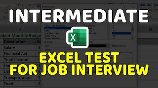 How to Pass Intermediate Excel Employment Test Questions and Answers [upl. by Lacym734]