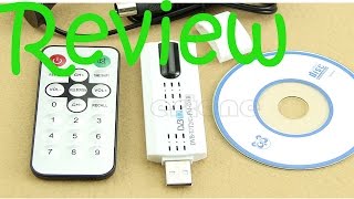 Review  Digital HDTV Stick Tuner Receiver  FM  USB Dongle DVBT2  DVBT  DVBC [upl. by Herta765]