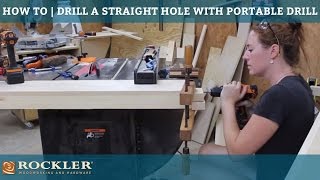 How to Drill Straight Holes with a Portable Drill  April Wilkerson [upl. by Falconer]