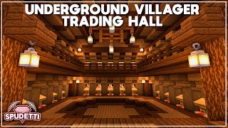 Minecraft How to Build an Underground Trading Hall Tutorial 2021 [upl. by Allerbag]