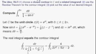 Using the Residue Theorem to Evaluate Real Integrals 12 [upl. by Atika]