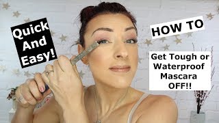 Removing Waterproof and Stubborn mascara  Quick and easy [upl. by Coster]