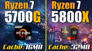 Ryzen 7 5700G vs Ryzen 7 5800X  RTX 3090 [upl. by Baese]