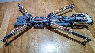 Lego Technic Liebherr LTM 11200 Crane MOC by Jeroen Ottens [upl. by Brit]