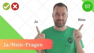 57 Ja  Nein  Fragen Entscheidungsfragen einfach erklärt [upl. by Patsis157]