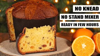 Panettone  Easy NoKnead Italian Fruit Christmas Cake  How Tasty Channel [upl. by Kenyon]