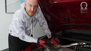 Tesla Model S  12V Battery Installation Ohmmu [upl. by Carlee]