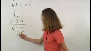 Multiplying Decimals  MathHelpcom  Pre Algebra Help [upl. by Laurice760]