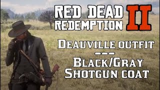 Deauville Outfit BlackGray Shotgun Coat Red Dead Redemption 2 Custom Fashion Van Cleef Grey [upl. by Sells]