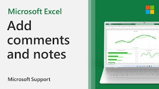 How to add comments and notes in Excel  Microsoft [upl. by Finzer]