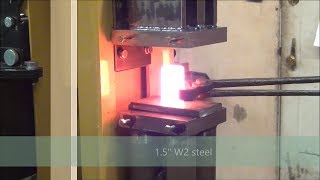 Hydraulic Forging Press made from a 25 Ton Log Splitter [upl. by Niraa]