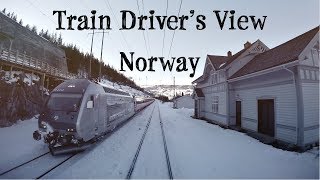 TRAIN DRIVERS VIEW Back over the mountain Ål  Voss [upl. by Refinney]