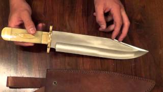 Review Custom Bowie knife from Poshland Knives [upl. by Linda]