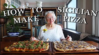 Sicilian Pizza  Kitchen on the Cliff with Giovanna Bellia LaMarca [upl. by Meggy]