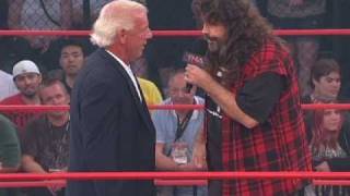 Ric Flair and Mick Foley Face To Face [upl. by Anaihr]