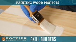 How To Apply A Painted Finish On Wood  Wood Finish Recipe 6  Rockler Skill Builders [upl. by Annocahs]