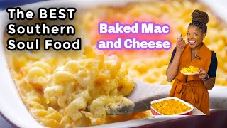 Southern Baked Mac and Cheese BEST SOUL FOOD RECIPE [upl. by Esnofla243]